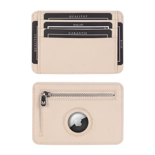MAGATI CarWally MiniWallet mit Münzfach, RFID-Schutz - Mini Geldbörse Herren & Damen klein -mit AirTag-Fach- Kartenetui - Kartenhalter Einkaufswagenchip-Fach Portemonnaie - Geldbeutel - Beige MAGATI CarWally MiniWallet mit Münzfach, RFID-Schutz - Mini Geldbörse Herren & Damen klein -mit AirTag-Fach- Kartenetui - Kartenhalter Einkaufswagenchip-Fach Portemonnaie - Geldbeutel - Beige von MAGATI