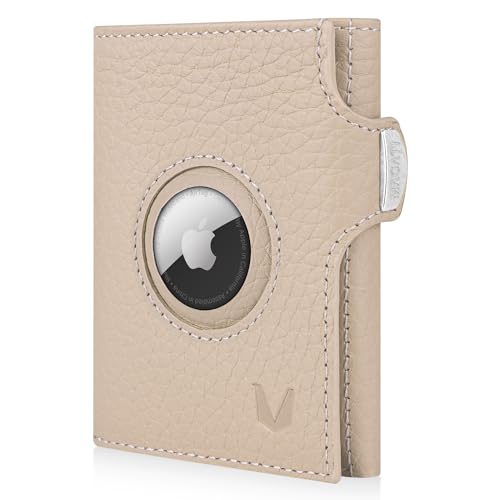MAGATI Slim Wallet mit AirTag Hülle, ohne Münzfach, RFID-Schutz - Mini Geldbörse Herren & Damen klein - il Santo Kartenetui - Kartenhalter Einkaufswagenchip-Fach Portemonnaie, Beige MAGATI Slim Wallet mit AirTag Hülle, ohne Münzfach, RFID-Schutz - Mini Geldbörse Herren & Damen klein - il Santo Kartenetui - Kartenhalter Einkaufswagenchip-Fach Portemonnaie, Beige von MAGATI