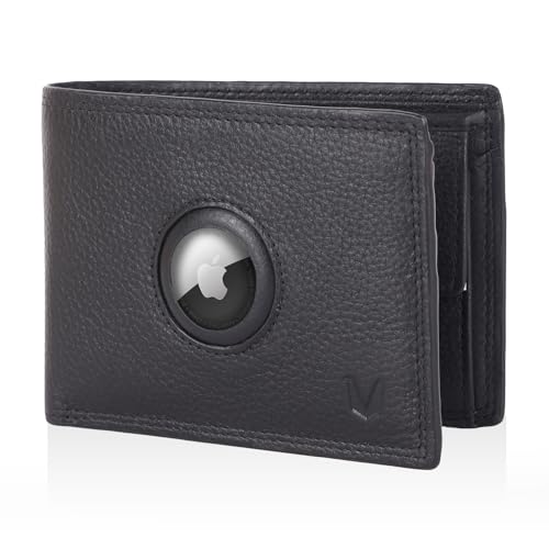 MAGATI IL Toro Klassisches Wallet mit Münzfach, AirTag-Fach, RFID-Schutz - Mini Geldbörse Herren & Damen klein - Kartenetui - Kartenhalter Einkaufswagenchip-Fach Portemonnaie - Geldbeutel - Schwarz MAGATI IL Toro Klassisches Wallet mit Münzfach, AirTag-Fach, RFID-Schutz - Mini Geldbörse Herren & Damen klein - Kartenetui - Kartenhalter Einkaufswagenchip-Fach Portemonnaie - Geldbeutel - Schwarz von MAGATI