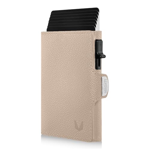 MAGATI Slim Wallet Zani aus Leder mit Fundservice, Kartenetui - Geldbörse mit Münzfach & RFID Blocker, Portmonee mit Kartenhalter & Geldscheinfach, Puder MAGATI Slim Wallet Zani aus Leder mit Fundservice, Kartenetui - Geldbörse mit Münzfach & RFID Blocker, Portmonee mit Kartenhalter & Geldscheinfach, Puder von MAGATI