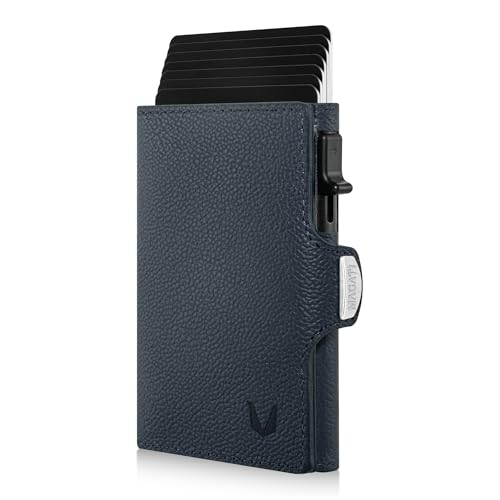 MAGATI Slim Wallet Zani aus Leder mit Fundservice, Kartenetui - Geldbörse mit Münzfach & RFID Blocker, Portmonee mit Kartenhalter & Geldscheinfach, Blau MAGATI Slim Wallet Zani aus Leder mit Fundservice, Kartenetui - Geldbörse mit Münzfach & RFID Blocker, Portmonee mit Kartenhalter & Geldscheinfach, Blau von MAGATI