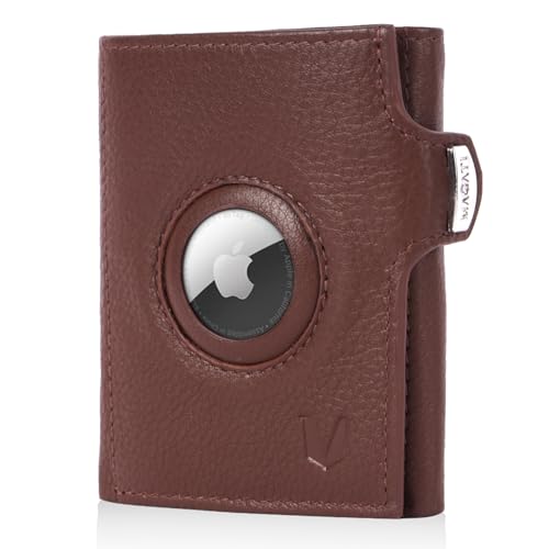 MAGATI Slim Wallet mit AirTag Hülle, Münzfach, RFID-Schutz - il Santo Kartenetui - Kartenhalter Einkaufswagenchip-Fach Portemonnaie, Dunkelbraun MAGATI Slim Wallet mit AirTag Hülle, Münzfach, RFID-Schutz - il Santo Kartenetui - Kartenhalter Einkaufswagenchip-Fach Portemonnaie, Dunkelbraun von MAGATI
