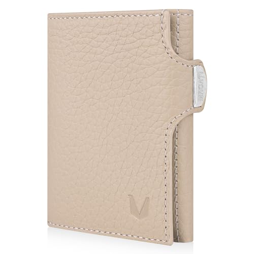 MAGATI Slim Wallet mit Münzfach, RFID-Schutz - Mini Geldbörse Herren & Damen klein - il Santo Kartenetui - Kartenhalter Einkaufswagenchip-Fach Portemonnaie klein – Geldbeutel, Beige MAGATI Slim Wallet mit Münzfach, RFID-Schutz - Mini Geldbörse Herren & Damen klein - il Santo Kartenetui - Kartenhalter Einkaufswagenchip-Fach Portemonnaie klein – Geldbeutel, Beige von MAGATI