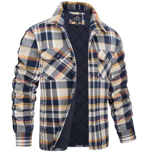 MAGCOMSEN Hemdjacke Herren Kariert Gefüttert Flanell Jacke Winter Holzfällerhemd Thermohemd Arbeitsjacke Hemd Winterjacke, Gelb XXL MAGCOMSEN Hemdjacke Herren Kariert Gefüttert Flanell Jacke Winter Holzfällerhemd Thermohemd Arbeitsjacke Hemd Winterjacke, Gelb XXL von MAGCOMSEN