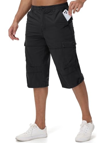 MAGCOMSEN Kurze Hose Herren Outdoor Freizeitshort Sommer Bermuda Short Atmungsaktiv Cargohose Dreiviertel Outdoorhosen, Schwarz, 38 MAGCOMSEN Kurze Hose Herren Outdoor Freizeitshort Sommer Bermuda Short Atmungsaktiv Cargohose Dreiviertel Outdoorhosen, Schwarz, 38 von MAGCOMSEN