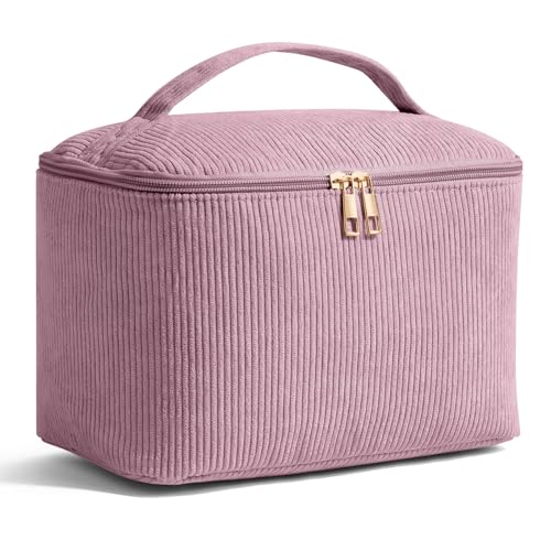 MAGEFY Kosmetiktasche Kulturtasche Damen Cord Schminktasche Damen mit Fächern und Griff Make up Tasche für Mädchen Frauen MAGEFY Kosmetiktasche Kulturtasche Damen Cord Schminktasche Damen mit Fächern und Griff Make up Tasche für Mädchen Frauen von MAGEFY