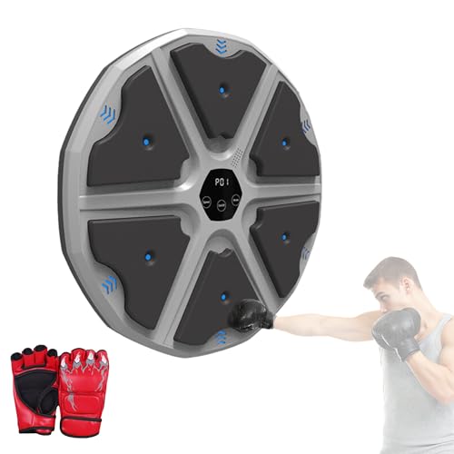 Boxmaschine Music Boxing Machine, Elektronische Musik Boxmaschine, PU-Wandbox-Trainingsgerät mit Boxhandschuhen, LED-Boxpad, Bluetooth, Lichter Im Rhythmus der Musik.(3 Mode, 43x43x4 cm) Boxmaschine Music Boxing Machine, Elektronische Musik Boxmaschine, PU-Wandbox-Trainingsgerät mit Boxhandschuhen, LED-Boxpad, Bluetooth, Lichter Im Rhythmus der Musik.(3 Mode, 43x43x4 cm) von MAGIC SELECT