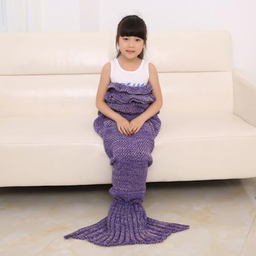 MAGICLULU Schlafsack Kind Sleeping Bag Kids Mermaid Tail Blanket Kids Schlafsack Kind Schlafsack Kinder schlafsäcke Schlafsack für Kinder kinderschlafsack Sofa Klimadecke Mädchen von MAGICLULU