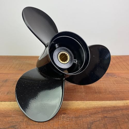 MAGICZEBRA Boot Propeller Aluminium für Johnson Evinrude 15-35 PS Außenborder 10-1/4 x 11 ' 14 Zähne 3 Blatt 765049 von MAGICZEBRA