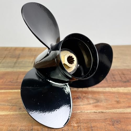 MAGICZEBRA Boot Propeller Aluminium für Mercury 9.9-25 PS Außenborder 10-3/8 x 11 ' 10 Zähne 3 Blatt 48-19638A40 von MAGICZEBRA