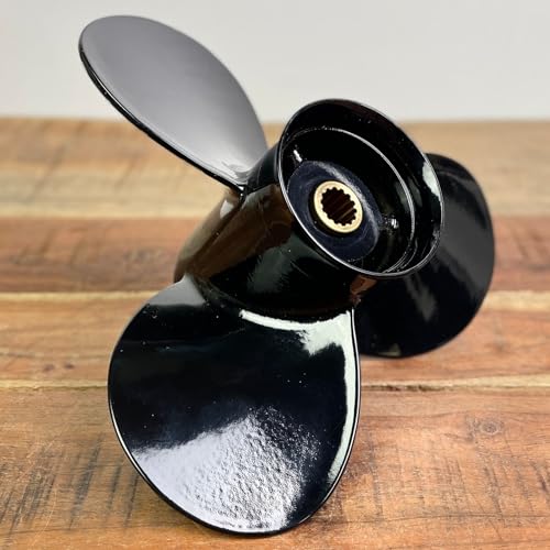 MAGICZEBRA Boot Propeller Aluminium für Tohatsu 9.9-20 PS Außenborder 9-1/4 x 10 ' 14 Zähne 3 Blatt 3BAB64521-0, 3BAB64521-1 MAGICZEBRA Boot Propeller Aluminium für Tohatsu 9.9-20 PS Außenborder 9-1/4 x 10 ' 14 Zähne 3 Blatt 3BAB64521-0, 3BAB64521-1 von MAGICZEBRA