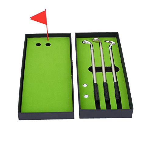 MAGT Golf Kugelschreiber Set, 3 Stück Golf Stifte Set Mini Golfschläger Kugelschreiber Geschenke mit Golfball Flaggen Briefpapierdekorationen MAGT Golf Kugelschreiber Set, 3 Stück Golf Stifte Set Mini Golfschläger Kugelschreiber Geschenke mit Golfball Flaggen Briefpapierdekorationen von MAGT
