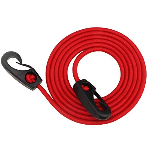 MAGT Paddel-Leash, Elastic Kajak-Kanu-SUP Paddle Leine Sicherheits Tether Ruderboot Sicherheits Rod Leine mit Karabiner zum Paddeln (189cm rot) von MAGT