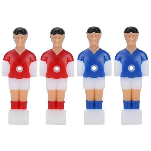 MAGT Tischfußball Figuren, 4 Stück Tischkicker Figuren Tischfußballspieler Rot und Blau Tischfussball Männer Mini Kickertisch Tischfussball Zubehör von MAGT