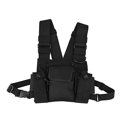 MAGT Walkie Talkie Brusttasche, Nylon Walkie-Talkie-Brusttaschen Gurtzeug Taschen Harness Taschen Pack Gurtbeutel Rucksack Zubehörhalter MAGT Walkie Talkie Brusttasche, Nylon Walkie-Talkie-Brusttaschen Gurtzeug Taschen Harness Taschen Pack Gurtbeutel Rucksack Zubehörhalter von MAGT