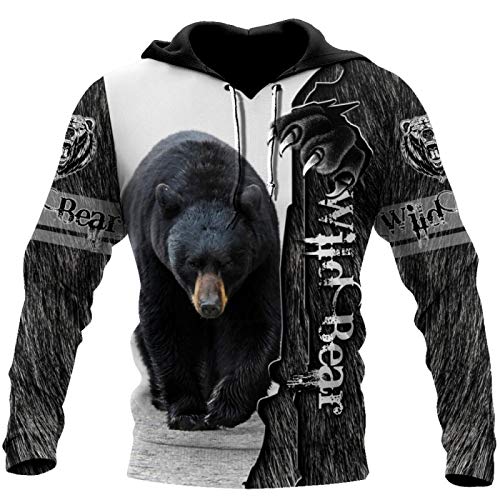 MAITONGG Herren Zip Hoodies Pullover Für Herren Tier Bär 3D All Over Printed Fashion Hoodies Herren Sweatshirt Unisex Zip Pullover Freizeitjacke Trainingsanzug MAITONGG Herren Zip Hoodies Pullover Für Herren Tier Bär 3D All Over Printed Fashion Hoodies Herren Sweatshirt Unisex Zip Pullover Freizeitjacke Trainingsanzug von MAITONGG