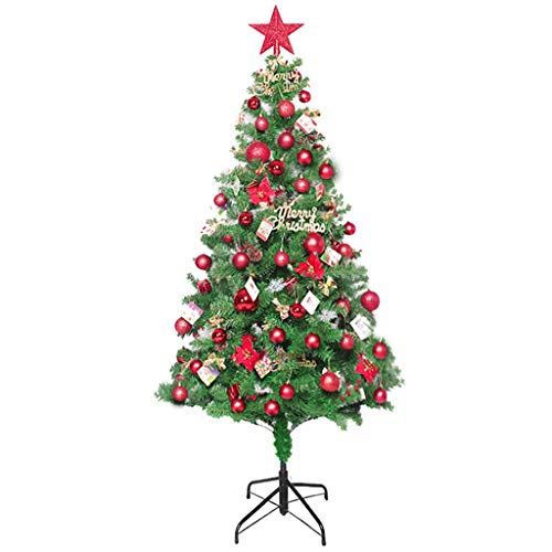 Bäume, 180 cm, künstlicher Weihnachtsbaum mit Metallhalterung, Weihnachtsdekoration für Geschäft, Büro und Schule, geeignet für verschiedene Effekte (Farbe: Grün, Größe: 180 cm (70,8 Zoll)) Atmosphere von MAKAFDGAS