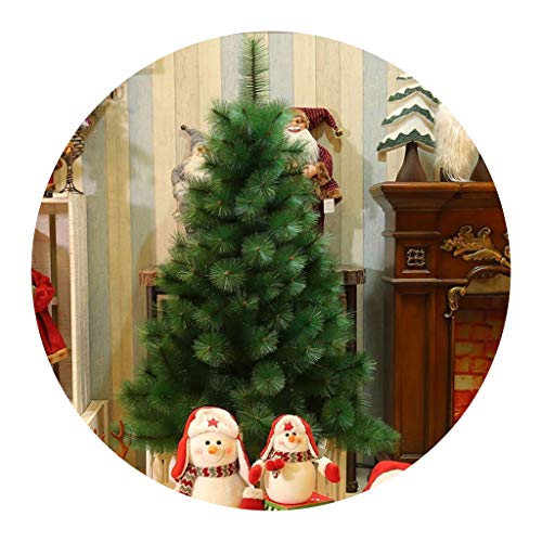 Bäume, verbreitert und verschlüsselt, automatisch öffnend, künstlicher Weihnachtsbaum, verdicktes PVC, mit Metallhalterung, geeignet für drinnen und draußen (Farbe: Grün, Größe: 300 cm (118,1 Zoll)) von MAKAFDGAS