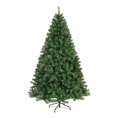 Grüner künstlicher Weihnachtsbaum – verschlüsselter Weihnachtsbaum aus PET + PVC usw., automatischer Weihnachtsbaum, schwer entflammbar, klassische, realistische natürliche Zweige (Größe: 150 cm) von MAKAFDGAS