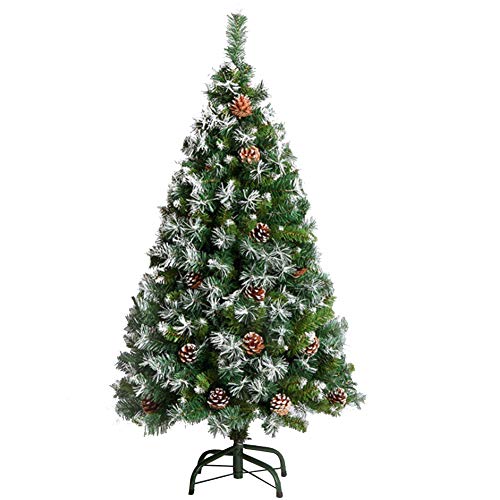Künstlicher Weihnachtsbaum - umgestürzter Zedernbaum, zwei Arten von Blättern, PVC + Tannenzapfen und andere verschlüsselte Weihnachtsbäume, klassische und realistische natürliche Zweige (Größe: 120 von MAKAFDGAS