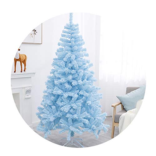 MAKAFDGAS Bäume, blau, beflockt, rosa, künstlich, mit Metallständer, für Weihnachtsdekoration zu Hause und im Büro (Farbe: Blau, Größe: 120 cm (47,2 Zoll)) Atmosphere von MAKAFDGAS