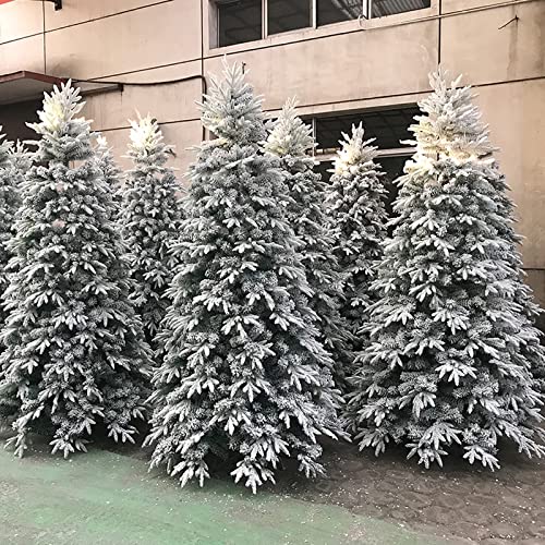 MAKAFDGAS Künstlicher Weihnachtsbaum, schneebedeckter Weihnachtsbaum mit Scharnier und Metallständer, gefrorener Schnee-Weihnachtsbaum für Weihnachtsdekorationen-A 4 Fuß (120 cm) Atmosphere von MAKAFDGAS