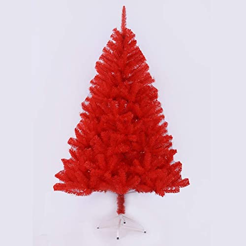 MAKAFDGAS Künstlicher Weihnachtsbaum mit PVC-Verschlüsselung, 2,0 m, Weihnachtsbaum mit abnehmbarem Premium-Reißverschluss, Weihnachtsdekoration, Weihnachtsbaum für Partys, Rot, 210 cm Atmosphere von MAKAFDGAS