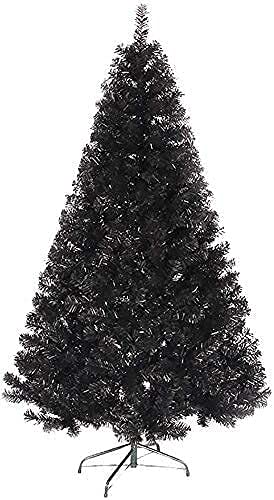 MAKAFDGAS Weihnachtsbaum, Weihnachtskiefer, Beine aus massivem Metall, Weihnachtsfeier-Dekoration, Feiertage, schwarzer künstlicher Weihnachtsbaum aus PVC (Farbe: 150 cm) (210 cm) (240 cm) Atmosphere von MAKAFDGAS