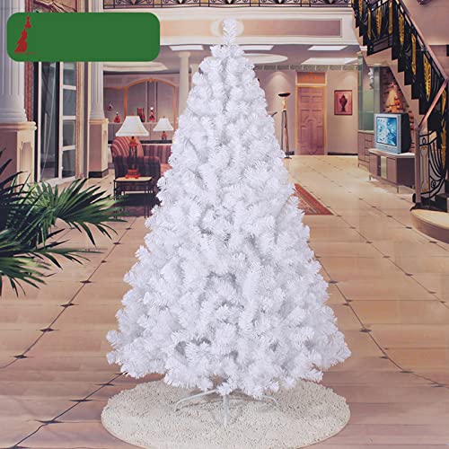 MAKAFDGAS Weißer künstlicher Weihnachtsbaum, 120/150/180/210/240 cm, künstlicher buschiger Weihnachtsbaum, Dekoration für das Ferienhaus (Farbe: Weiß, Größe: 150 cm (59 Zoll)) Atmosphere von MAKAFDGAS