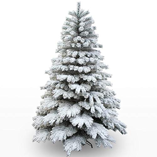 TREES Schneeverschlüsselte künstliche Weihnachtsdekoration, Weihnachtsdekoration mit Metallhalterung, Haushaltsdekoration, Fensterdekoration (Farbe: Grün, Größe: 180 cm (70,8 Zoll)) Atmosphere von MAKAFDGAS