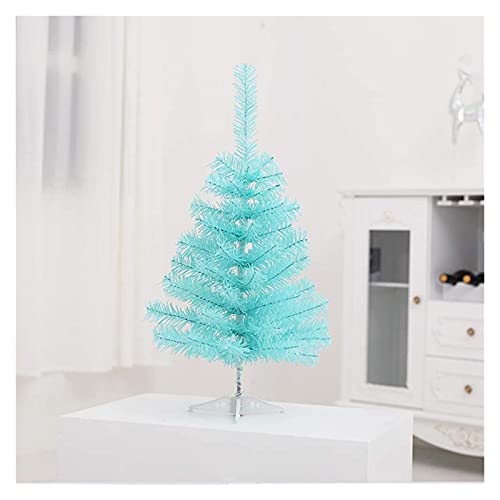Weihnachtsbaum, blau, künstlicher Weihnachtsbaum, feuerhemmender Weihnachtsbaum mit Ständer, PVC, Weihnachtsdekoration für drinnen und draußen, Neujahrsdekoration (blau, 180 cm (6 Fuß)) (blau, 90 cm von MAKAFDGAS