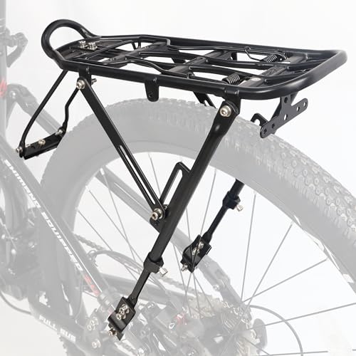 MAKELEN Fahrradträger aus Aluminiumlegierung, verstellbar, für 61–71,1 cm große Fahrräder, 25 kg Kapazität, einfach zu installieren, schwarz von MAKELEN