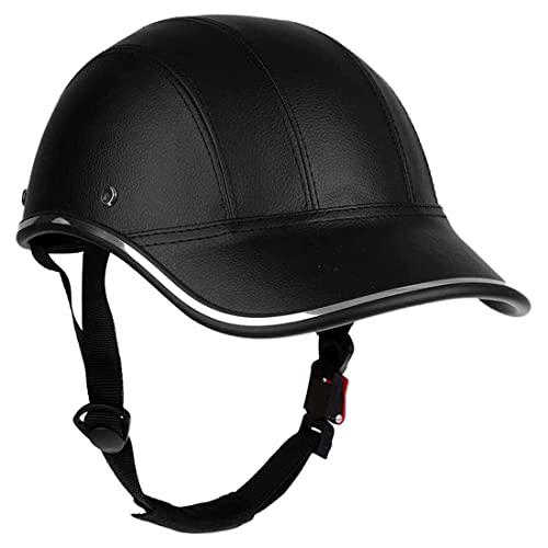 MAKIVI Fahrrad Baseball Helme Fahrrad Helm Erwachsene ABS + PU Leder Fahrrad Sicherheits Helm mit Verstellbarem Riemen von MAKIVI