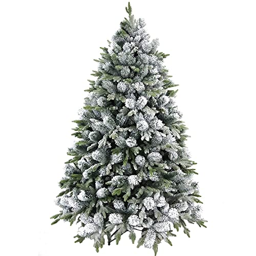 MANFUKUYA 5Ft/1,5M, 6Ft/1,8M Erweiterte künstliche Schneeszene Weihnachtsbaum Weihnachtsdekorationen Weihnachten Nackter Baum Weihnachten Halloween Pe+PVC Familiensimulation Kiefernnadel Nackter Baum von MANFUKUYA