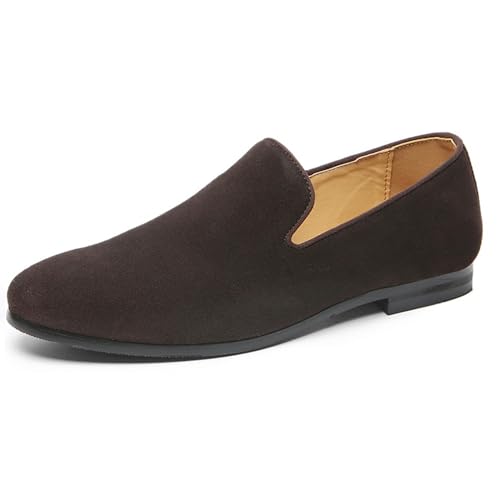 MANYUBEI Herren-Lederschuhe, Große Slip-on Loafer Business Freizeitschuhe Mattiert Niedrige Spitze Spitze Zehen Büroarbeit Bequeme, Atmungsaktive Herrenschuhe, 41 EU, Brown MANYUBEI Herren-Lederschuhe, Große Slip-on Loafer Business Freizeitschuhe Mattiert Niedrige Spitze Spitze Zehen Büroarbeit Bequeme, Atmungsaktive Herrenschuhe, 41 EU, Brown von MANYUBEI