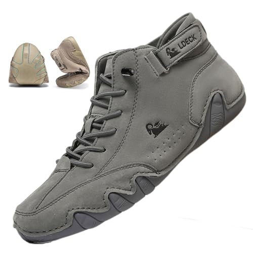 MAOAEAD Vogany Shoes Orthopädische Sneaker für Damen, Vogldeck-wasserdichte und atmungsaktive orthopädische Schuhe, Nevova-Schuhe für Herren, leichte Uni-Outdoor-Stiefel (Grau, 43 EU) von MAOAEAD