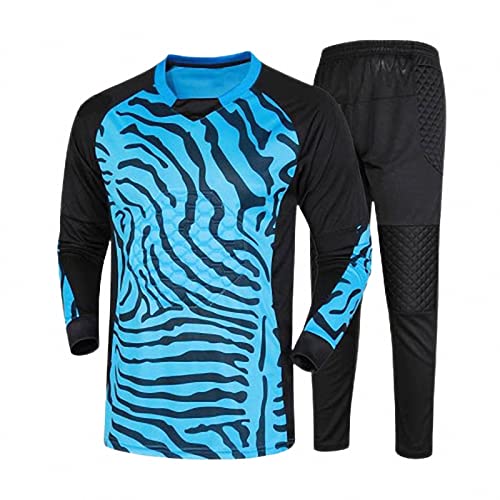 MAOTN Herren- und Damen Fußball Torwart Goal Trikot Anzüge, Fußballsport-Teamuniformen und Trainingsanzüge für Erwachsene und Kinder, geeignet für Fitness, Radfahren und Kicken,Blue,S MAOTN Herren- und Damen Fußball Torwart Goal Trikot Anzüge, Fußballsport-Teamuniformen und Trainingsanzüge für Erwachsene und Kinder, geeignet für Fitness, Radfahren und Kicken,Blue,S von MAOTN