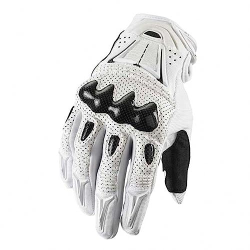 MAOTN Outdoor-Herren-Motorrad-Vollfingerhandschuhe, Offroad-Renn-Carbonfaser-Anti-Fall-Shell-Fahrradhandschuhe, rutschfeste und verschleißfeste Mountainbike-Fahrhandschuhe,White,L MAOTN Outdoor-Herren-Motorrad-Vollfingerhandschuhe, Offroad-Renn-Carbonfaser-Anti-Fall-Shell-Fahrradhandschuhe, rutschfeste und verschleißfeste Mountainbike-Fahrhandschuhe,White,L von MAOTN