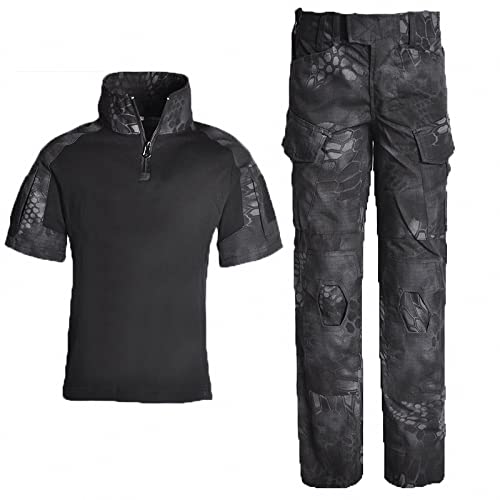 MAOTN Taktische Kleidung für Kinder,Sommer Kurzarm tarn uniform für Jungen,Airsoft Paintball schießfeld Combat uniform für mädchen,Game Camp leistungshemd,militärtrainings Hose,Style1,130cm MAOTN Taktische Kleidung für Kinder,Sommer Kurzarm tarn uniform für Jungen,Airsoft Paintball schießfeld Combat uniform für mädchen,Game Camp leistungshemd,militärtrainings Hose,Style1,130cm von MAOTN