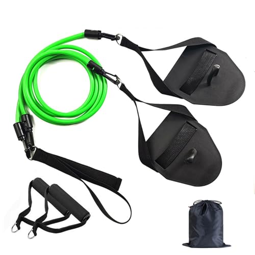 2-in-1 Schwimm-Arm-Trainingsseil mit Handpaddel, elastisches Seil, Widerstandsband, Trainingsgeräte von MARCBUSE