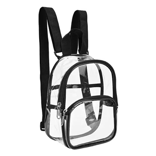 MARCBUSE PVC-Rucksack für Damen, Herren, Mädchen, Studenten, Schule, transparenter Rucksack, Stadiongenehmigung, Rucksack, durchsichtiger Rucksack von MARCBUSE