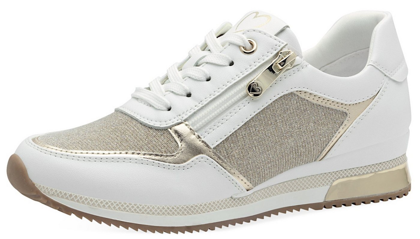 MARCO TOZZI 2-23713-41 137 White Gold Sneaker von MARCO TOZZI