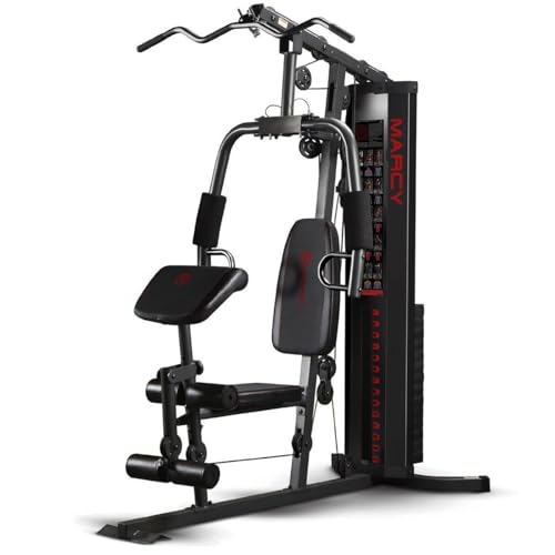 Marcy Eclipse HG3000 Kompakte Kraftstation, Multifunktionale Fitnessstation, Multistation mit Butterfly, Bizepscurl, Latzug, Beinstrecker, 68kg Gewichtsblock Marcy Eclipse HG3000 Kompakte Kraftstation, Multifunktionale Fitnessstation, Multistation mit Butterfly, Bizepscurl, Latzug, Beinstrecker, 68kg Gewichtsblock von MARCY