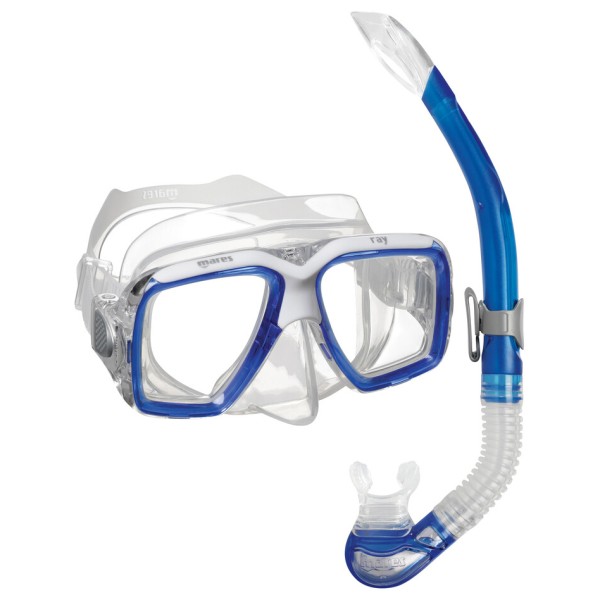 Mares - Combo Ray - Schnorchelset blau/ clear Mares - Combo Ray - Schnorchelset blau/ clear von MARES