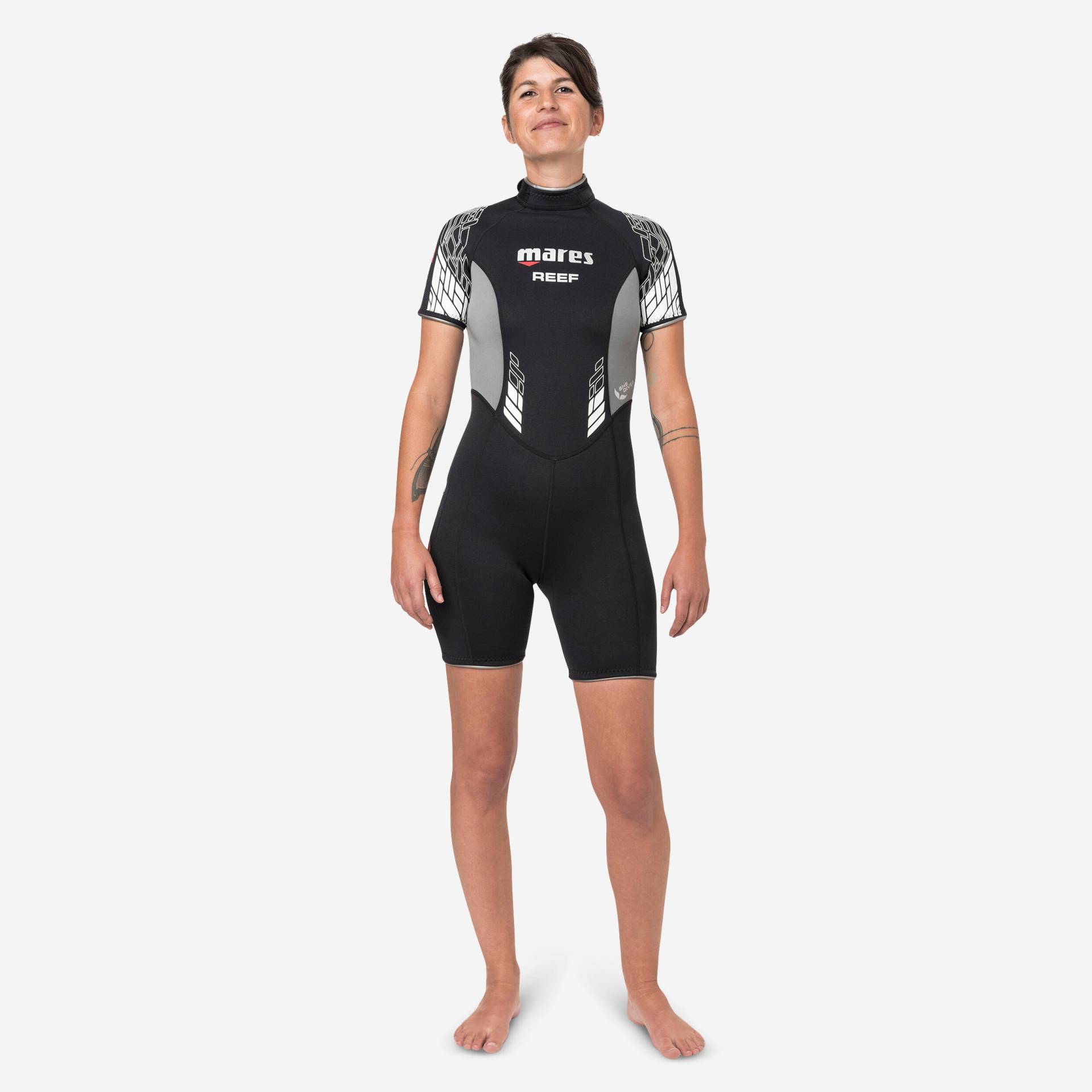 Neoprenshorty Damen 2.5 mm Tauchen - Mares Reef schwarz/grau von MARES