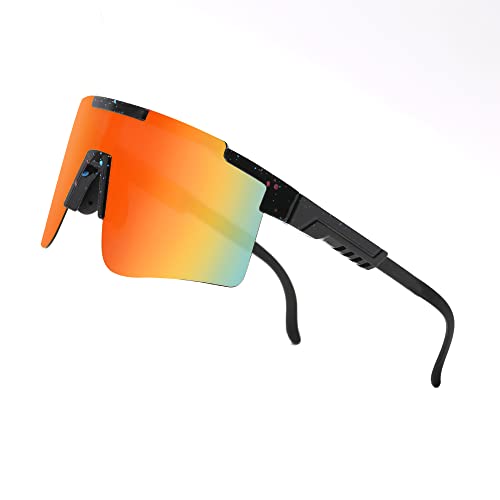 MARIDA Fahrradbrille, Sportbrille polarisiert, übergroße Fahrradbrille für Herren mit UV400-Schutz von MARIDA