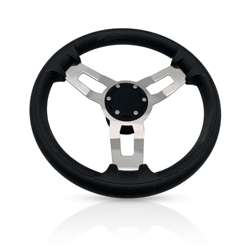 MARINE CITY Uni – Erwachsene Steering Wheel Bootslenkräder, Silber von MARINE CITY