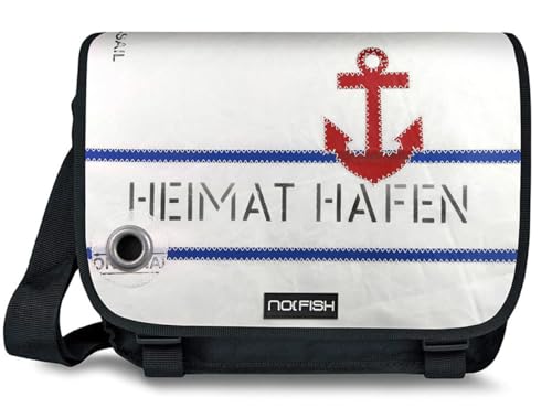 Laptoptasche Schultertasche Sail L Heimathafen, Recycling Segeltuch Laptoptasche Schultertasche Sail L Heimathafen, Recycling Segeltuch von MARITIMIA