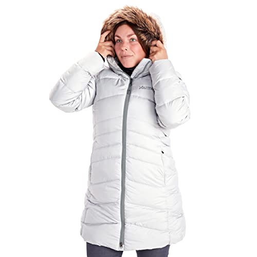 Marmot Damen daunenmantel Daunenjacke Oberbekleidung, Weiß (Glacier Grey), L EU von Marmot