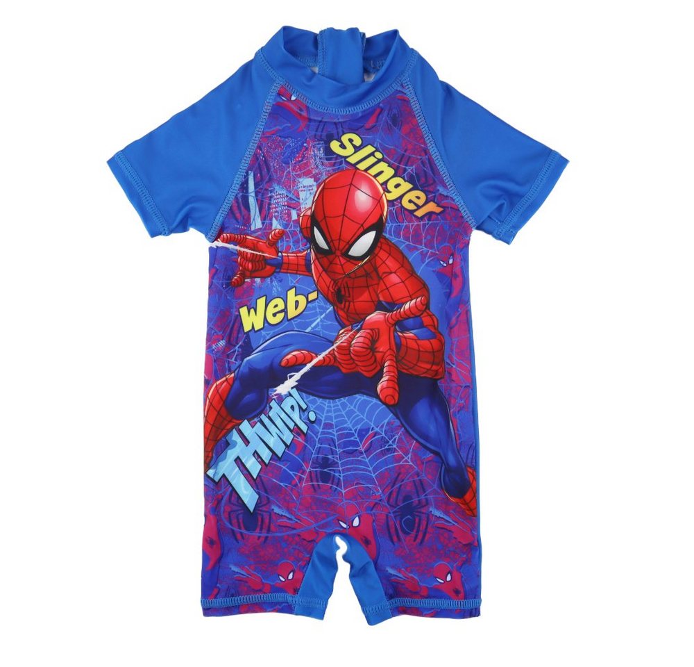 MARVEL Badeanzug Spiderman Einteiler Kinder Schwimmanzug Gr. 86 bis 116 von MARVEL